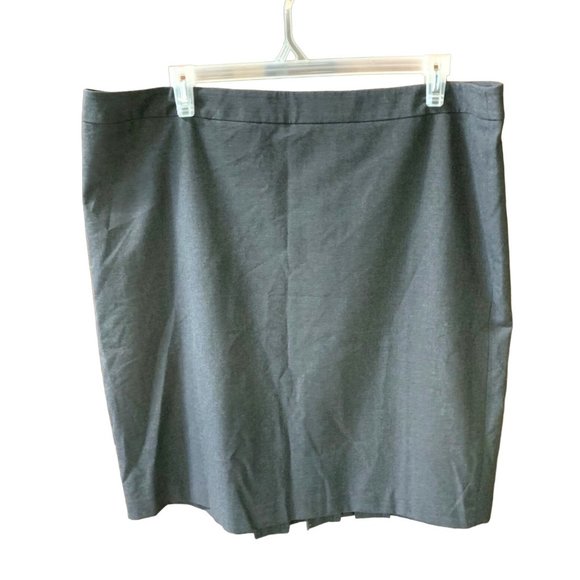 The Limited Dresses & Skirts - New The Limited Collection Womens Size 18W Gray Midi Skirt Back Pleated Hem Line